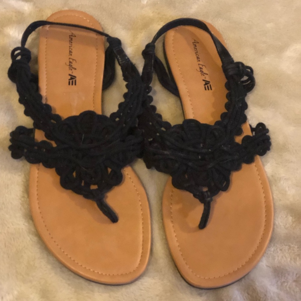 American Eagle Black Sandals